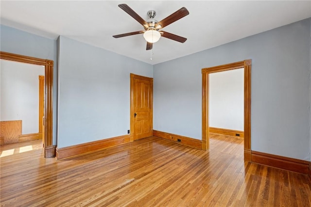 512 Alexander Ave, Southwest Greensburg, PA 15601 - empty room featuring light wood-style floors and a ceiling fan