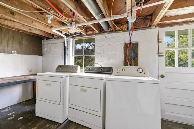 224 E End, Bullskin Twp, PA 15425 - washroom with washing machine and dryer and plenty of natural light