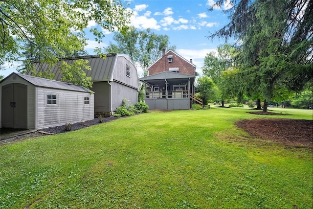 5517 Gibson Rd, Richland, PA 15044 - view of grassy yard featuring a shed