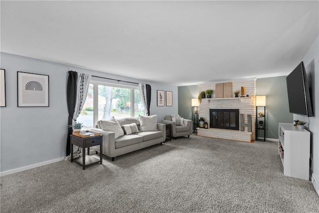 217 Westmont Rd, Ross Twp, PA 15237 - living room with carpet and a fireplace