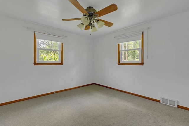 105 Eakin Dr, Brighton Twp, PA 15009 - carpeted spare room with baseboards and ceiling fan