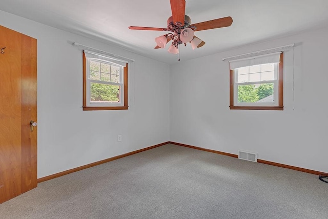 105 Eakin Dr, Brighton Twp, PA 15009 - carpeted empty room featuring baseboards and ceiling fan