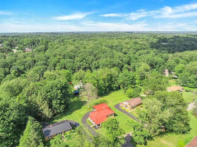 105 Eakin Dr, Brighton Twp, PA 15009 - aerial view of a heavily wooded area