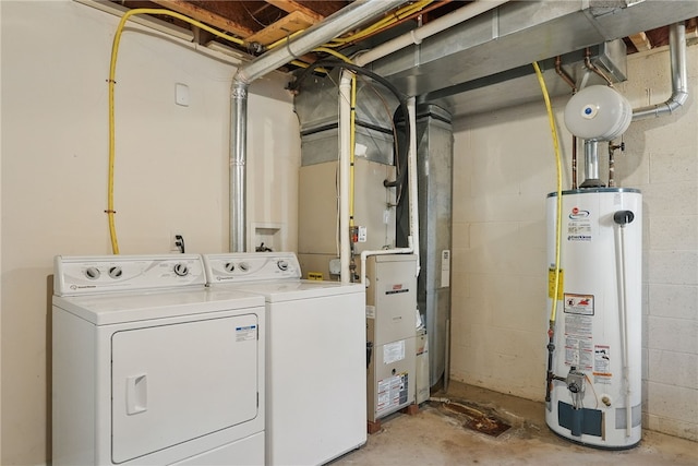 30 S 18th St, South Side, PA 15203 - laundry area with water heater and washer and clothes dryer