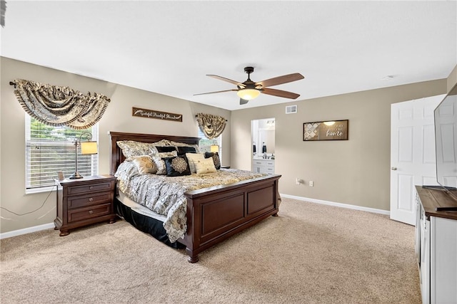 2000 Moccasin Dr, South Strabane, PA 15301 - bedroom featuring light colored carpet and a ceiling fan