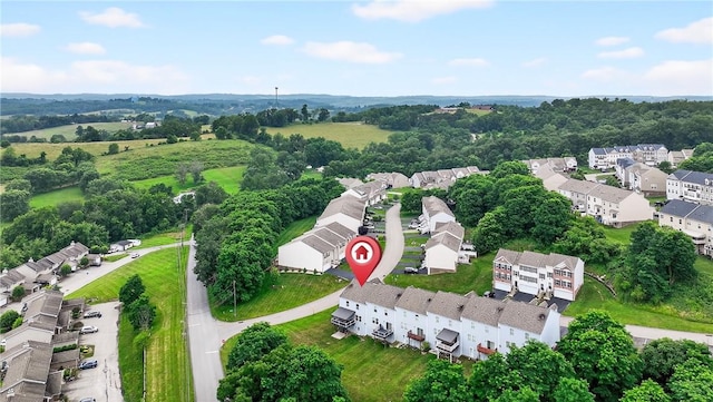 2000 Moccasin Dr, South Strabane, PA 15301 - aerial view of residential area with a tree filled landscape