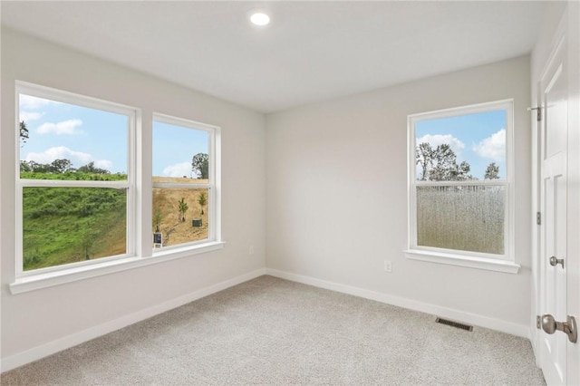 118 River Ridge Drive, Moon/Crescent Twp, PA 15108 - spare room featuring light carpet and recessed lighting
