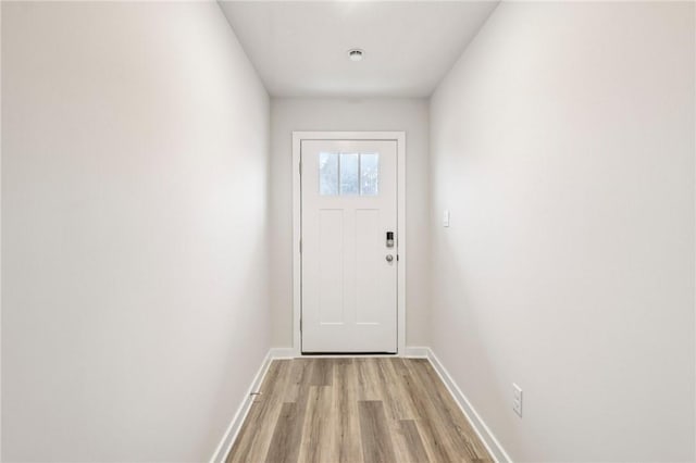 118 River Ridge Drive, Moon/Crescent Twp, PA 15108 - doorway featuring light wood-style flooring and baseboards