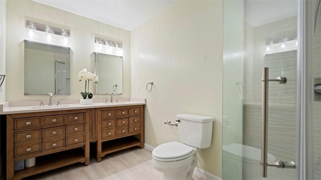 224 Adams Pointe Blvd Unit 1, Adams Twp, PA 16046 - full bathroom featuring double vanity and a stall shower