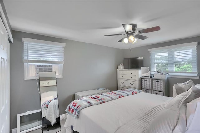 1445 Raven Dr, Pittsburgh, PA 15243 - bedroom featuring ceiling fan and cooling unit