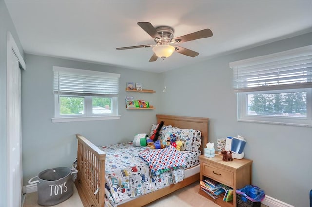 1445 Raven Dr, Pittsburgh, PA 15243 - bedroom with ceiling fan and baseboards