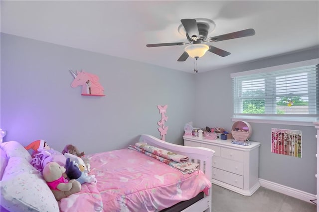 1445 Raven Dr, Pittsburgh, PA 15243 - bedroom with light carpet and a ceiling fan
