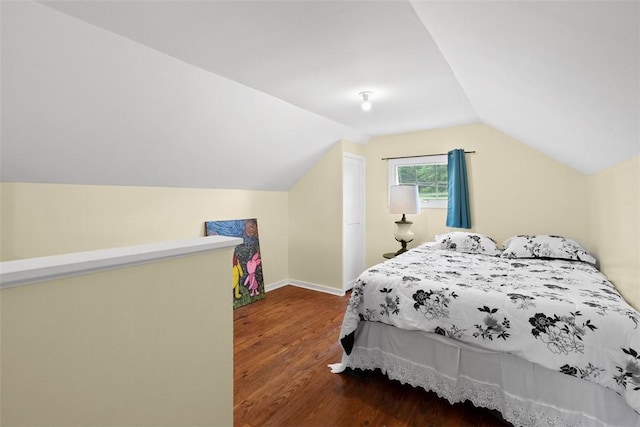 2324 Mcaleer Rd, Franklin Park, PA 15143 - bedroom with wood finished floors and vaulted ceiling