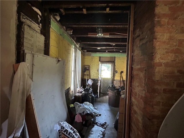 15 E Gaskill Ave, Jeannette, PA 15644 - miscellaneous room featuring brick wall