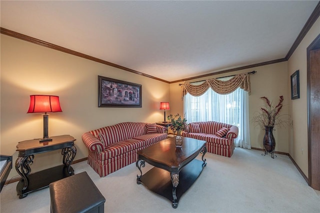 803 Birch Field Ct, Marshall, PA 15090 - carpeted living room featuring ornamental molding