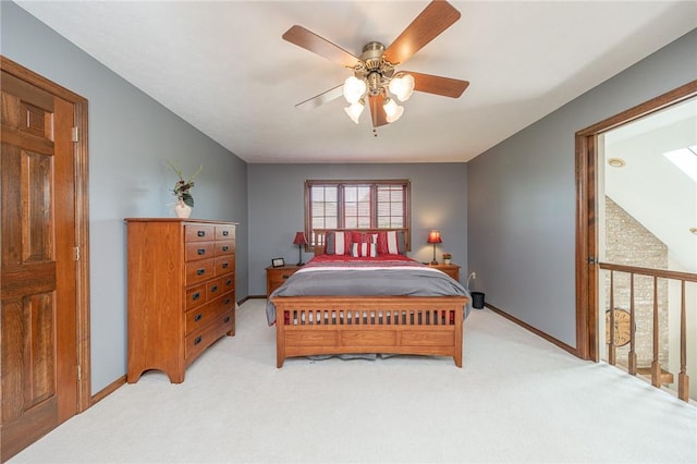 803 Birch Field Ct, Marshall, PA 15090 - bedroom with light carpet and ceiling fan