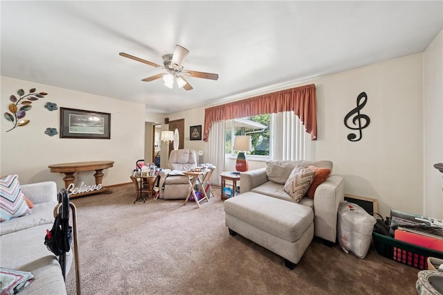 161 Thorne Dr N, Franklin Twp, PA 15301 - living area with carpet flooring and ceiling fan