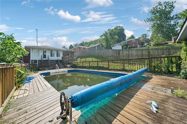 161 Thorne Dr N, Franklin Twp, PA 15301 - view of pool with a fenced backyard and a wooden deck