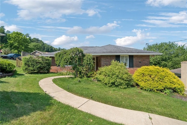 161 Thorne Dr N, Franklin Twp, PA 15301 - view of front of house featuring brick siding and a front yard