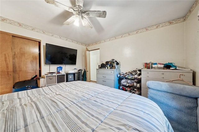 161 Thorne Dr N, Franklin Twp, PA 15301 - bedroom with ceiling fan