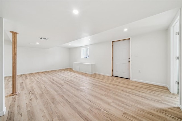 1460 Guffey Rd, North Huntingdon, PA 15642 - basement featuring recessed lighting and light wood-style floors