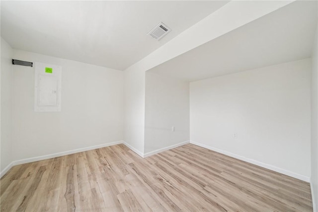 1460 Guffey Rd, North Huntingdon, PA 15642 - spare room with light wood-type flooring and electric panel