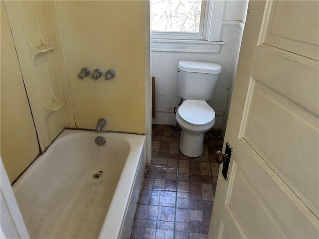 3134-3136 Huxley St, Sheraden, PA 15204 - bathroom featuring toilet and stone tile floors