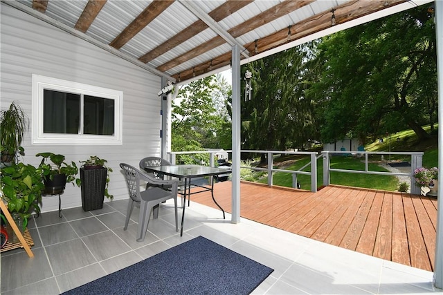 226 Johnston St, Cecil, PA 15057 - deck with outdoor dining area