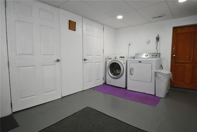 226 Johnston St, Cecil, PA 15057 - laundry room with washer and dryer and recessed lighting