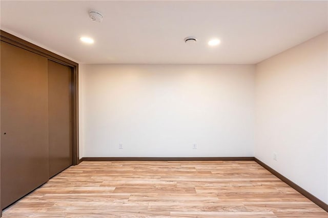 5 Bel Aire Dr, Murrysville, PA 15626 - unfurnished bedroom featuring light wood-type flooring, a closet, and recessed lighting