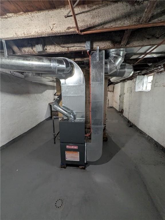 1837 Beech St, Mckeesport, PA 15132 - basement with heating unit
