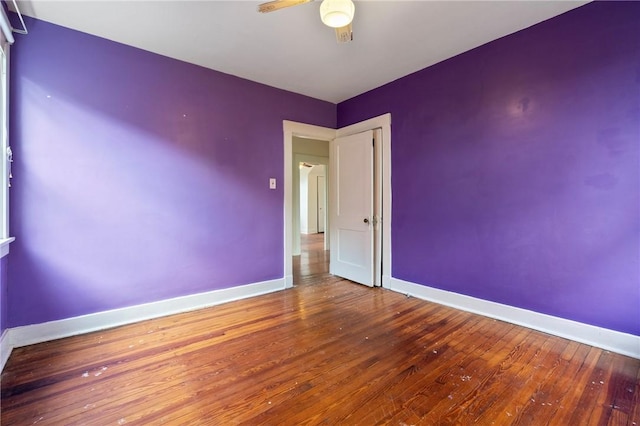 3001 Mount Allister Rd, Observatory Hill, PA 15214 - spare room featuring a ceiling fan and wood finished floors