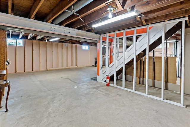 5342 Pleasant Unity Rd, Latrobe, PA 15650 - basement featuring stairs and healthy amount of natural light