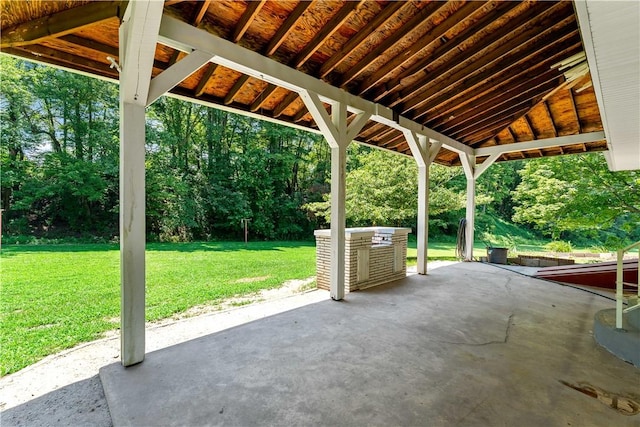 5342 Pleasant Unity Rd, Latrobe, PA 15650 - view of patio featuring view of wooded area