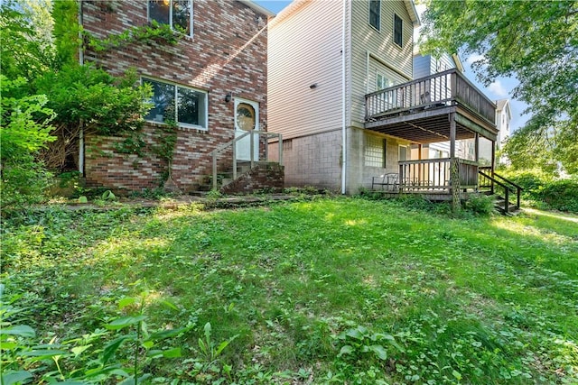 53 Fountain St, Crafton, PA 15205 - view of home's exterior with a wooden deck and brick siding