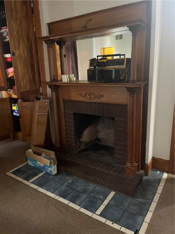 214 E Fairview Ave, Connellsville, PA 15425 - detailed view of a fireplace