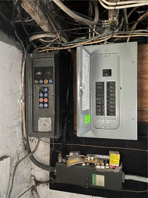 214 E Fairview Ave, Connellsville, PA 15425 - utility room with electric panel