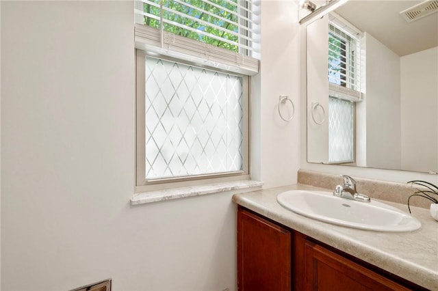 301 N Winebiddle St, Garfield, PA 15224 - bathroom with vanity and healthy amount of natural light