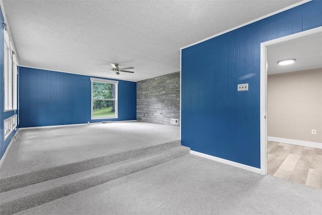 1082 N Boundary, Cranberry Twp, PA 16066 - unfurnished room with ceiling fan, a textured ceiling, and carpet