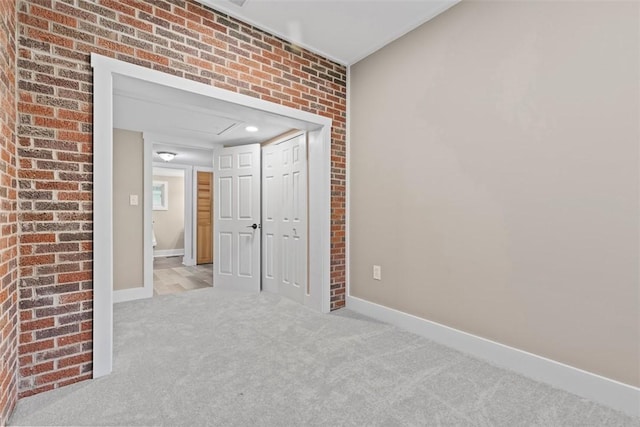 1082 N Boundary, Cranberry Twp, PA 16066 - spare room featuring carpet flooring and brick wall