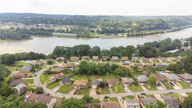 1919 Outlook Dr, Penn Hills, PA 15147 - aerial view of property and surrounding area featuring a large body of water and nearby suburban area