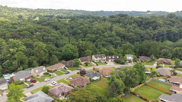 1919 Outlook Dr, Penn Hills, PA 15147 - aerial perspective of suburban area with a heavily wooded area