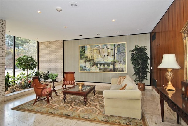 1160 Bower Hill Rd Unit 1101B, Mt Lebanon, PA 15243 - community lobby featuring wood walls, recessed lighting, and floor to ceiling windows