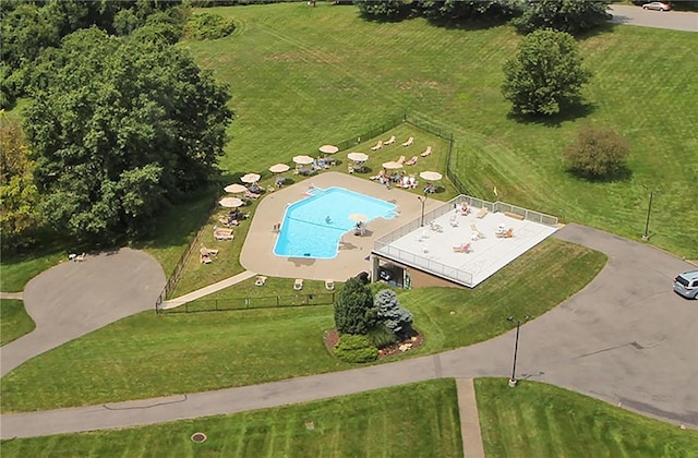 1160 Bower Hill Rd Unit 1101B, Mt Lebanon, PA 15243 - aerial view of a pool area