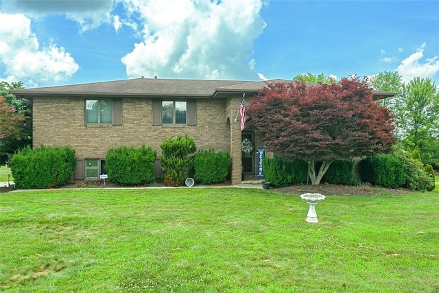 334 Park St, North Union Twp, PA 15401 - view of front facade featuring a front lawn and brick siding
