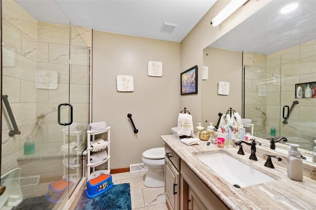 334 Park St, North Union Twp, PA 15401 - bathroom featuring vanity and a shower stall