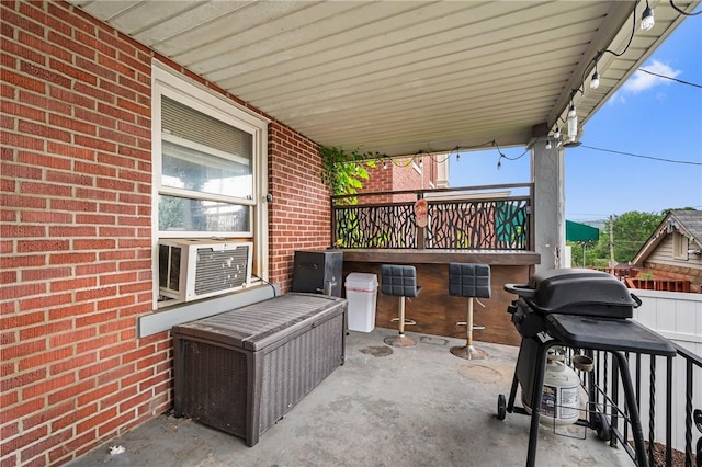 1860 Jancey St, Morningside, PA 15206 - view of patio featuring a grill and cooling unit