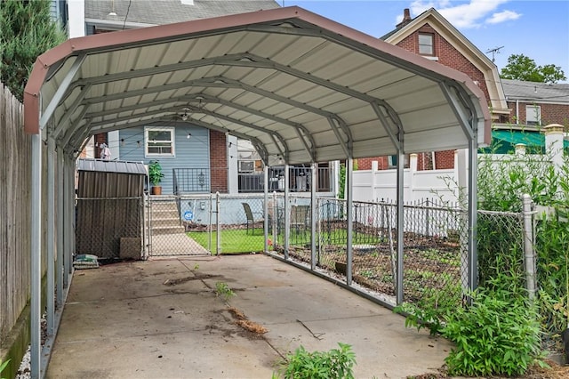 1860 Jancey St, Morningside, PA 15206 - view of vehicle parking featuring a carport and a gate