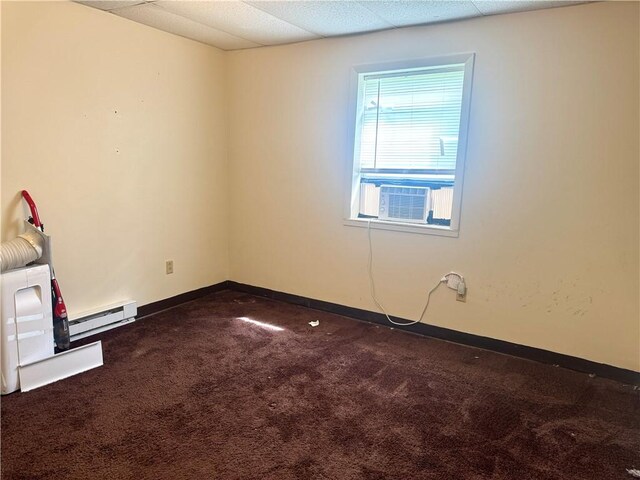 230 E Water St, Slippery Rock Boro, PA 16057 - spare room featuring a baseboard radiator and dark carpet