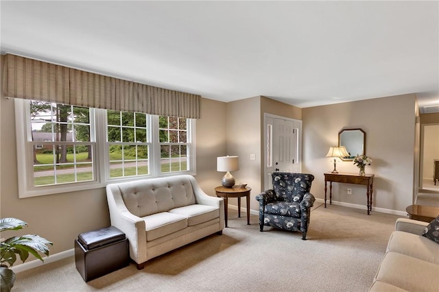 2899 E Elfinwild Rd, Hampton, PA 15101 - carpeted living room featuring baseboards